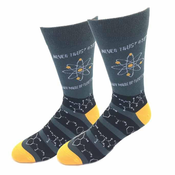 Never Trust Atoms Men's Crew Socks