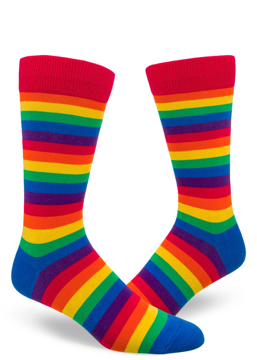 Classic Rainbow Men's Crew Sock
