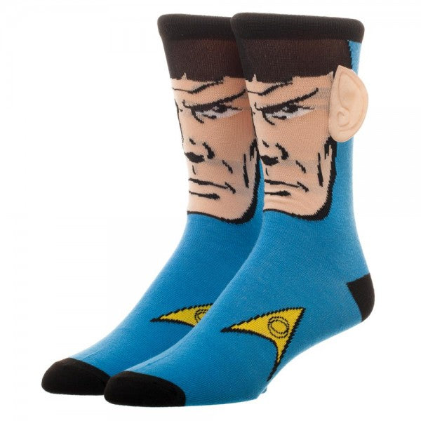 "Star Trek, Spock 3D Ears Men's Crew Socks"