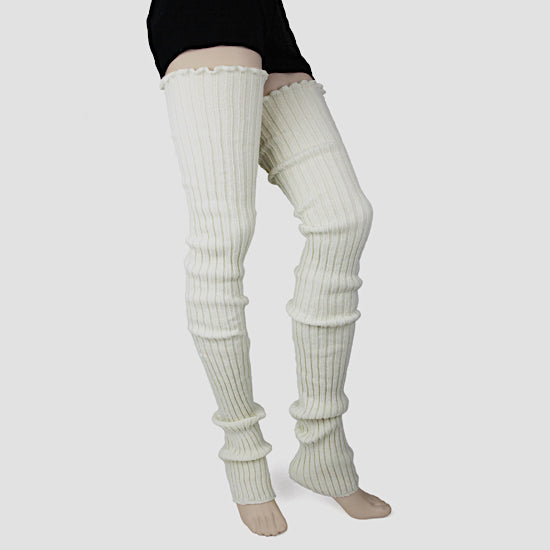 "39"" (Ivory) Super long Leg Warmers"