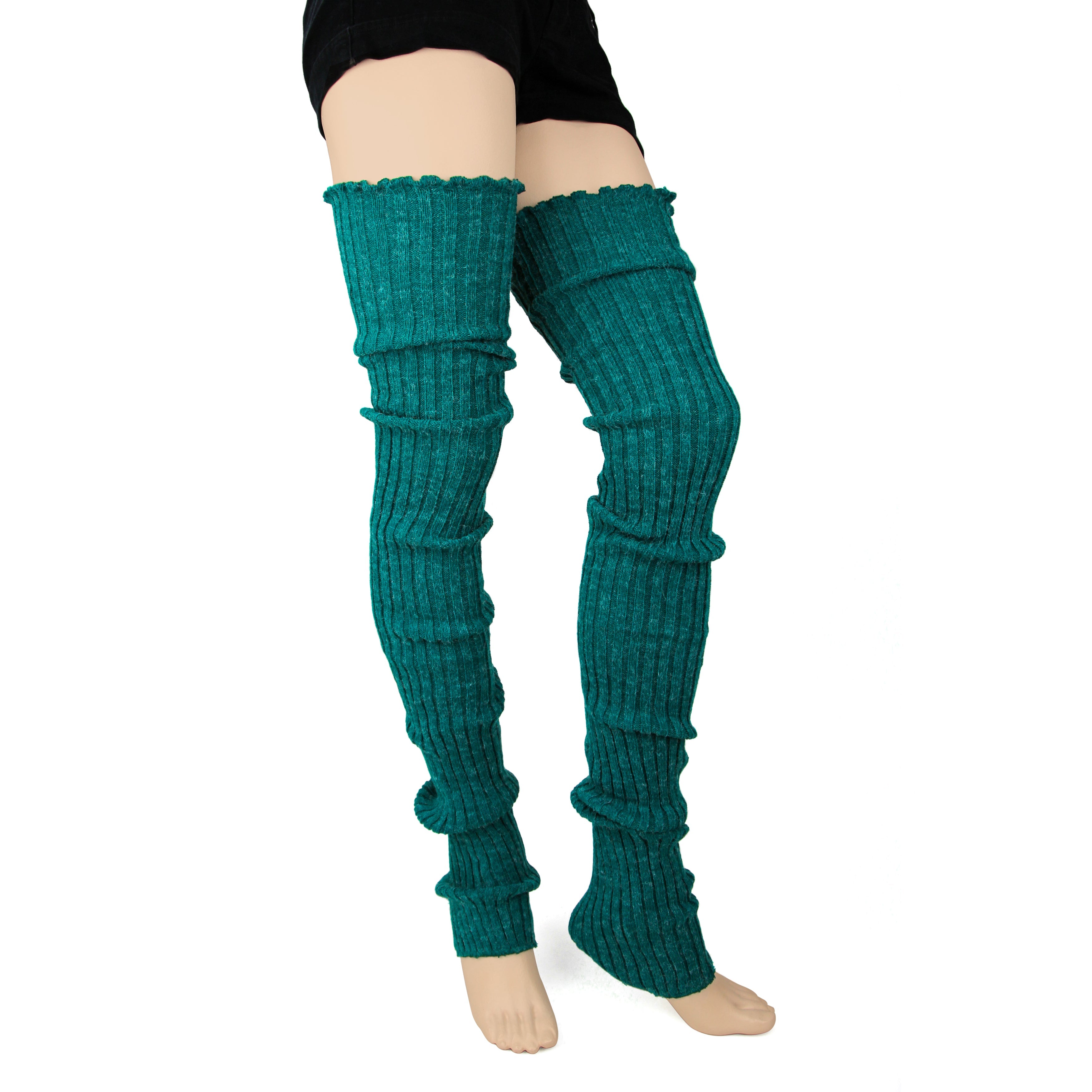 "39"" (Peacock) Super long Leg Warmers"