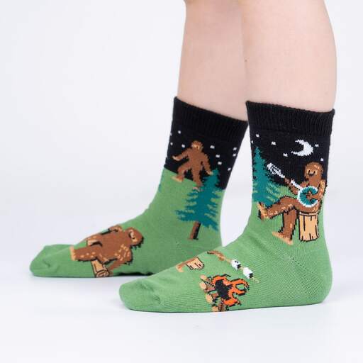 Sasquatch Kids' (Age 7-10) Crew Socks 3-Pack