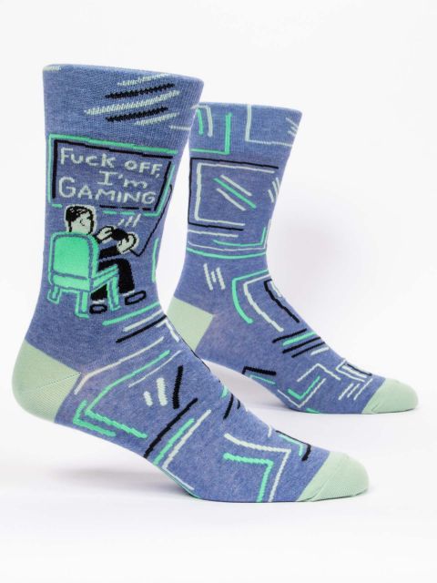 "F*ck Off, I'm Gaming Men's Crew Socks"