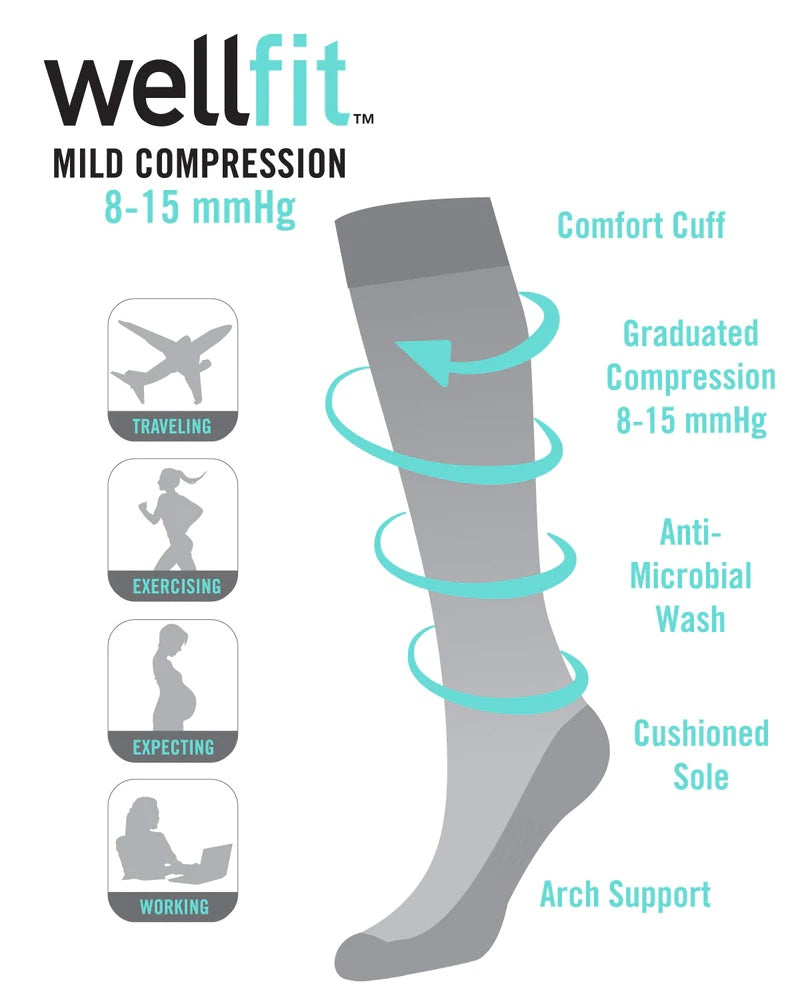"Bon Cafe, Coffee Lover (Black) Compression Socks"
