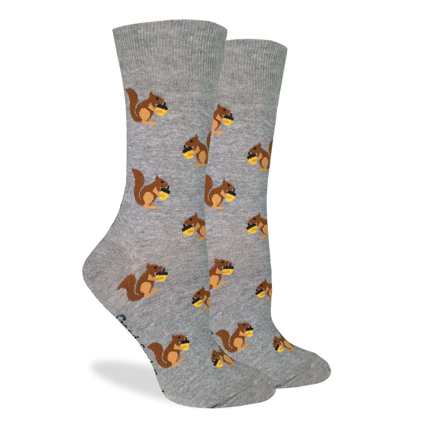 Squirrels (Grey) Crew Unisex Crew sock (5-9)