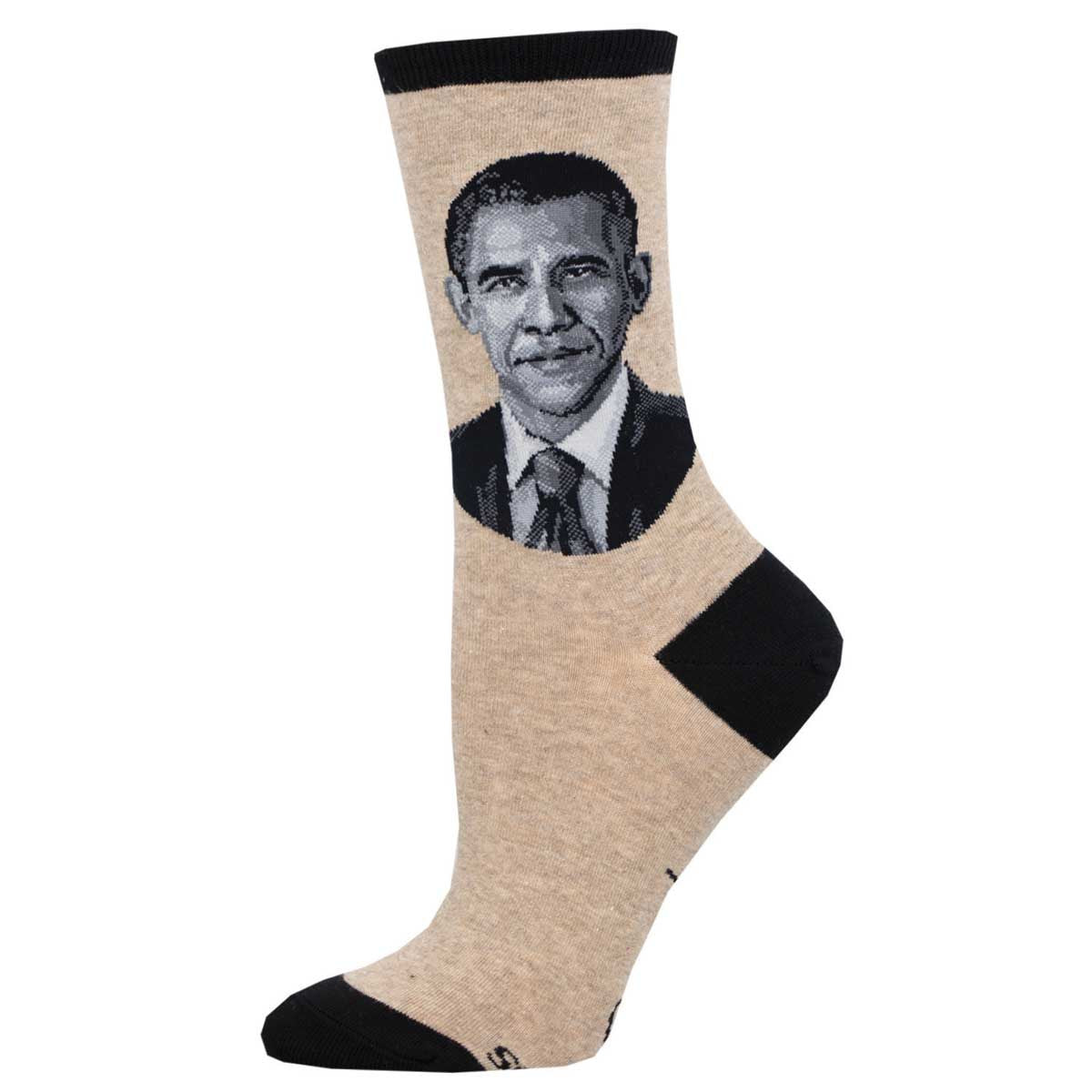 Portrait Obama (Hemp) Women¡¯s Crew Socks